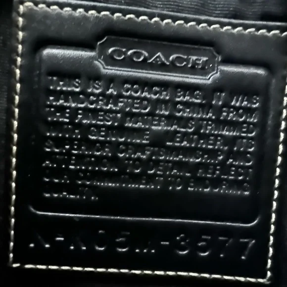 Coach Shoulder Bag Black Monogrammed - Picture 5 of 5